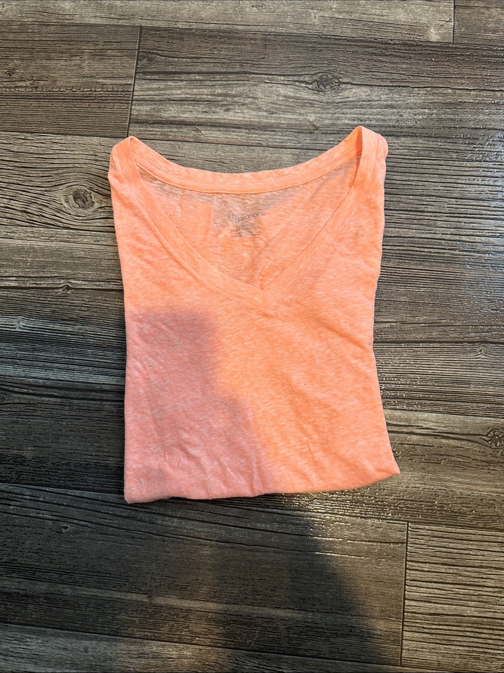 Bright orange basic tee
